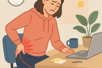 Ból biodra po długim siedzeniu